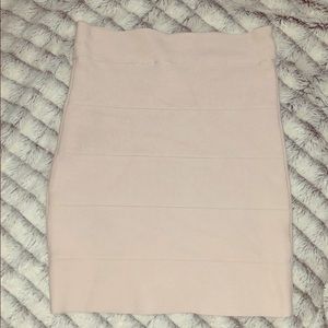BCBGMAXAZRIA Nude Bandage Skirt